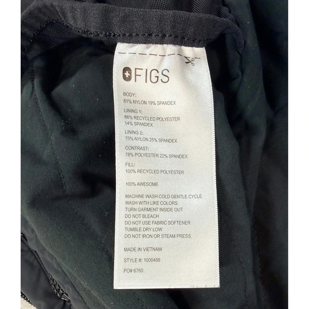 FIGS Mens Scrub Top On-Shift Float Bomber Vest XS